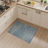 Modern Blue Stripe Geometric Area Rug