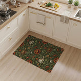 Ornate Peony Lotus Floral Area Rug