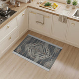 Grey Southwestern Geometric Area Rug