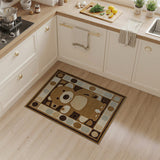 Adorable Waving Teddy Bear Kids Area Rug