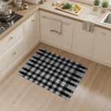 Black and White Buffalo Check Area Rug