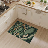 Abstract Golf Course Greens Area Rug
