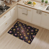 Pink Gold Starry Cosmos Area Rug