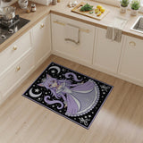 Starry Purple Cat Princess Area Rug