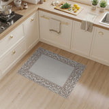 Ornate Traditional Persian Border Area Rug