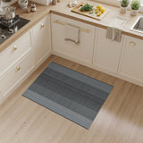 Modern Grey Grid Area Rug