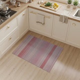 Ombre Pink Striped Area Rug