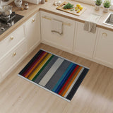 Multi-color and Patterns Vibrant Rainbow Stripe Geometric Area Rug