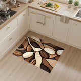 Abstract Brown Tan Area Rug
