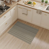 Beige Tan Vertical Striped Area Rug