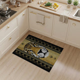 Golden Leopard Face Heritage Rug
