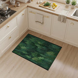 Lush Pine Forest Green Area Rug