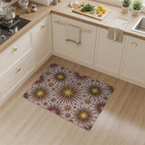 Pink Gold Starburst Area Rug