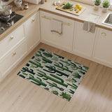 Whimsical Cactus Succulent Pattern Rug