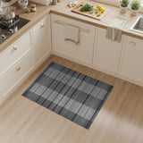 Black and White Modern Black White Striped Woven Area Rug