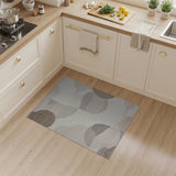 Abstract Area Organic Abstract Beige Area Rug