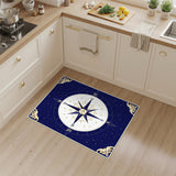 Navy Compass Rose Area Rug