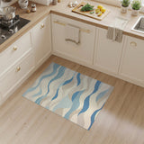 Blue Wave Coastal Area Rug