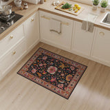 Vibrant Persian Floral Birds Area Rug