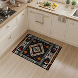 Bold Southwestern Geometric Diamond Rug