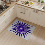 Geometric Modern Purple Starburst Geometric Area Rug