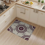 Purple Purple Mandala Floral Area Rug