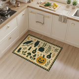 Mystic Halloween Beige Area Rug