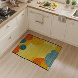 Vibrant Multi-Color Abstract Circles Area Rug