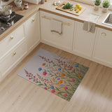 Vibrant Wildflower Meadow Floral Area Rug