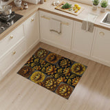 Golden Lotus Vintage Floral Rug