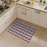 Vibrant Pink Purple Geometric Modern Area Rug
