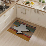 Texas Silhouette Multi-Color Southwestern Rug