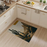 Southwestern Desert Cacti Sunset Rug