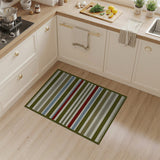 Multi-Color Striped Textured Area Rug