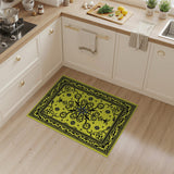 Yellow Ornate Yellow Persian Medallion Rug