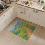 Whimsical Rolling Hills Winding Path Area Rug