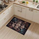 Celestial Moon Phases Cosmic Area Rug