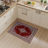 Crimson Red Traditional Persian Area Rug