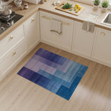 Geometric Blue Teal Modern Area Rug