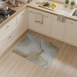 Beige Gold Vein Abstract Marble Area Rug