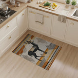 Geometric Antelope Southwestern Area Rug