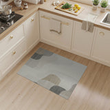 Layered Neutral Abstract Area Rug