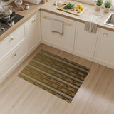 Golden Wheat Stalk Vertical Stripe Rug