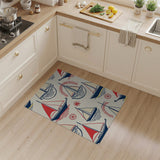 Whimsical Nautical Sailboat Area Rug