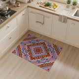 Ornate Pink Persian Motif Area Rug