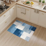 Blue Abstract Color Block Area Rug