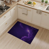 Purple Nebula Galaxy Area Rug
