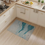 Seashell Ocean Waves Coastal Area Rug