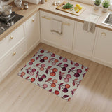 Fruit Pattern Multi-color and Patterns Cherry Fruit Pattern Area Rug