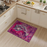 Vibrant Pink Tiger Jungle Area Rug